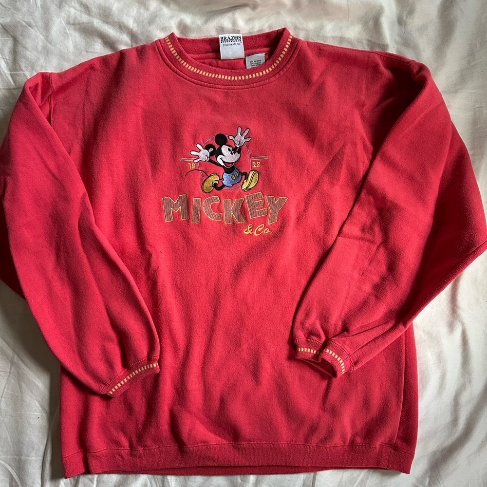 Vintage Mickey & Co. Disney Embroidered Mickey Sweatshirt